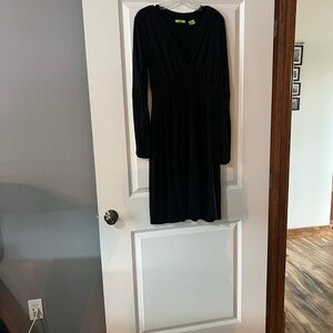 Kersh Deep Purple Long Sleeve Dress